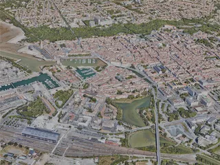 La Rochelle City, France (2022) 3D Model preview