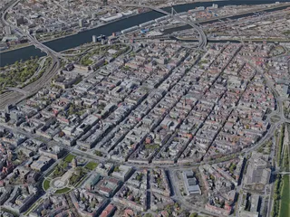 Mannheim City, Germany (2022) 3D Model preview