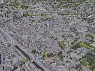 Rennes City, France (2022) 3D Model preview