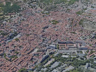 Saint-Etienne City, France (2022) 3D Model preview