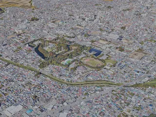 Aizuwakamatsu City, Japan (2024) 3D Model preview