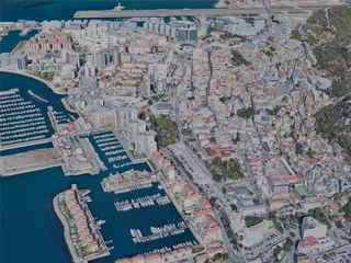 Gibraltar City, UK (2023) 3D Model preview