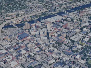 Grand Rapids City, USA (2023) 3D Model preview