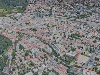 Ljubljana City, Slovenia (2023) 3D Model preview