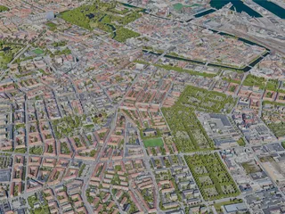 Malmo City, Sweden (2023) 3D Model preview