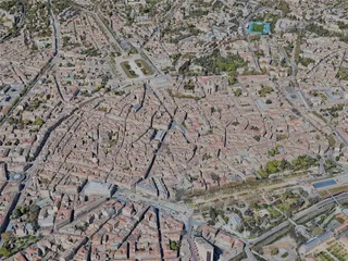Montpellier City, France (2023) 3D Model preview