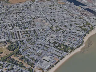 Saint-Nazaire City, France (2023) 3D Model preview