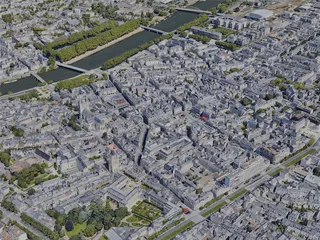 Angers City, France (2022) 3D Model preview