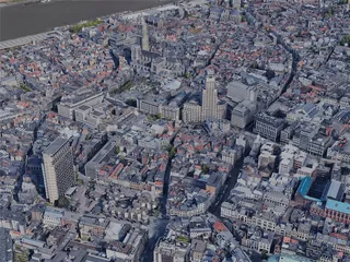 Antwerp City, Belgium (2022) 3D Model preview