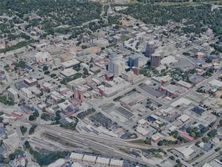 Greensboro City, USA (2023) 3D Model preview