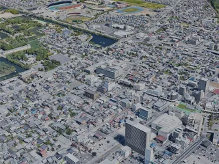 Hikone City, Japan (2023) 3D Model preview