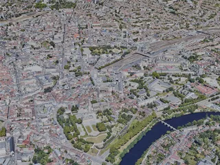 Limoges City, France (2022) 3D Model preview