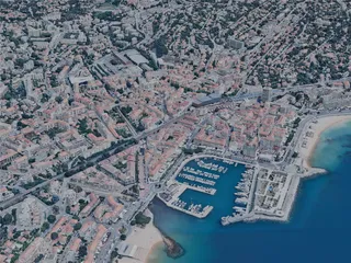 Saint-Raphael City, France (2023) 3D Model preview