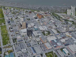 Anchorage City, AK, USA (2022) 3D Model preview