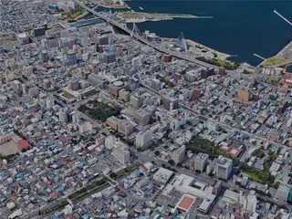 Aomori City, Japan (2023) 3D Model preview