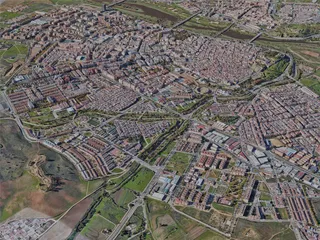 Badajoz City, Spain (2023) 3D Model preview