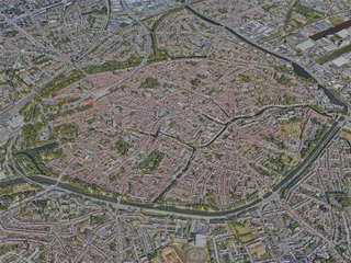 Bruges City, Belgium (2022) 3D Model preview