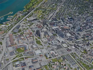 Buffalo City, NY, USA (2022) 3D Model preview
