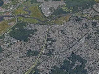 New York City, Staten Island, USA (2022) 3D Model preview