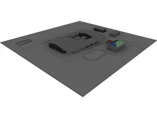 Equestrian Center 3D Model preview