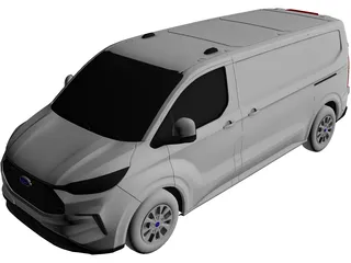 Ford Transit Custom Trend (2024) 3D Model preview