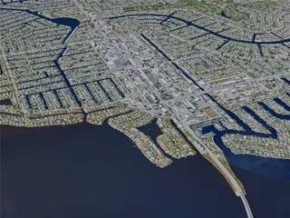 Cape Coral City, FL, USA (2023) 3D Model preview