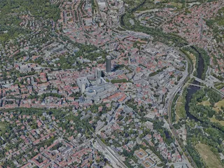 Jena City, Germany (2022) 3D Model preview