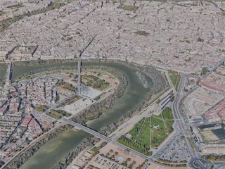 Cordoba City, Spain (2023) 3D Model preview