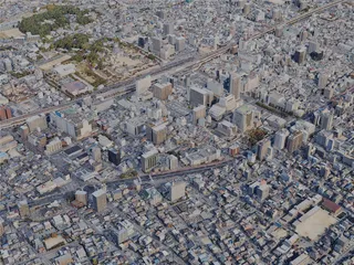 Fukuyama City, Japan (2023) 3D Model preview