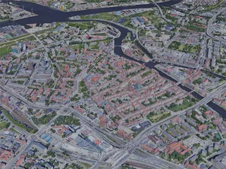 Gdansk City, Poland (2022) 3D Model preview