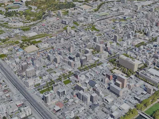 Himeji City, Japan (2022) 3D Model preview