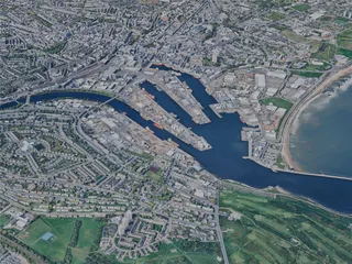 Aberdeen City, UK (2024) 3D Model preview