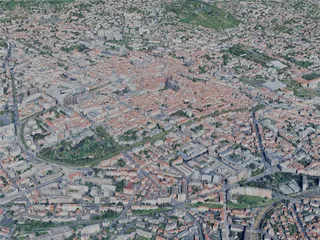 Clermont-Ferrand City, France (2024) 3D Model preview