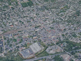 Czestochowa City, Poland (2024) 3D Model preview