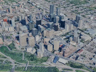 Edmonton City, AB, Canada (2024) 3D Model preview