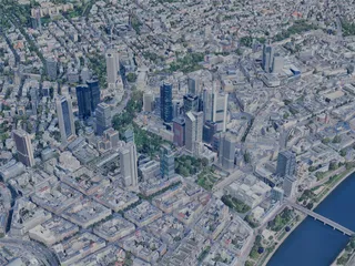 Frankfurt City, Germany (2024) 3D Model preview