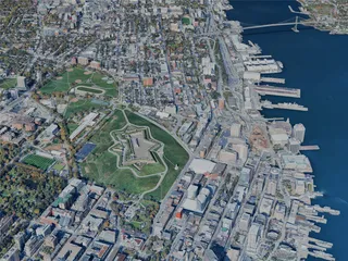 Halifax City, NS, Canada (2024) 3D Model preview