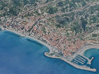 Menton City, France (2023) 3D Model preview
