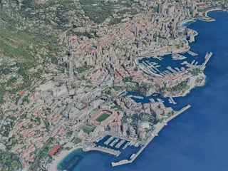 Monaco City, Monaco (2024) 3D Model preview
