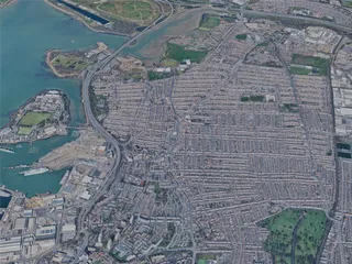 Portsmouth City, UK (2024) 3D Model preview