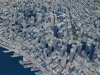 Seattle City, WA, USA (2024) 3D Model preview