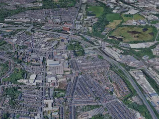 Stoke on Trent City, UK (2024) 3D Model preview