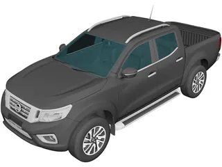 Nissan Navara Double Cab (2015) 3D Model preview