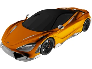 McLaren 765LT (2021) 3D Model preview