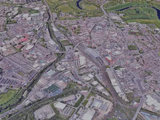 Carlisle City, UK (2023) 3D Model preview