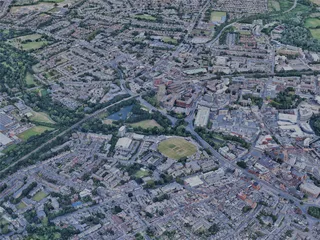 Chelmsford City, UK (2024) 3D Model preview