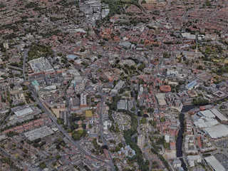 Norwich City, UK (2022) 3D Model preview