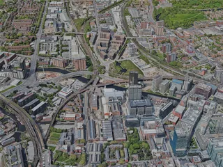 Salford Quays City, UK (2023) 3D Model preview