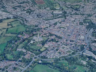 Salisbury City, UK (2024) 3D Model preview