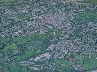 Winchester City, UK (2023) 3D Model preview